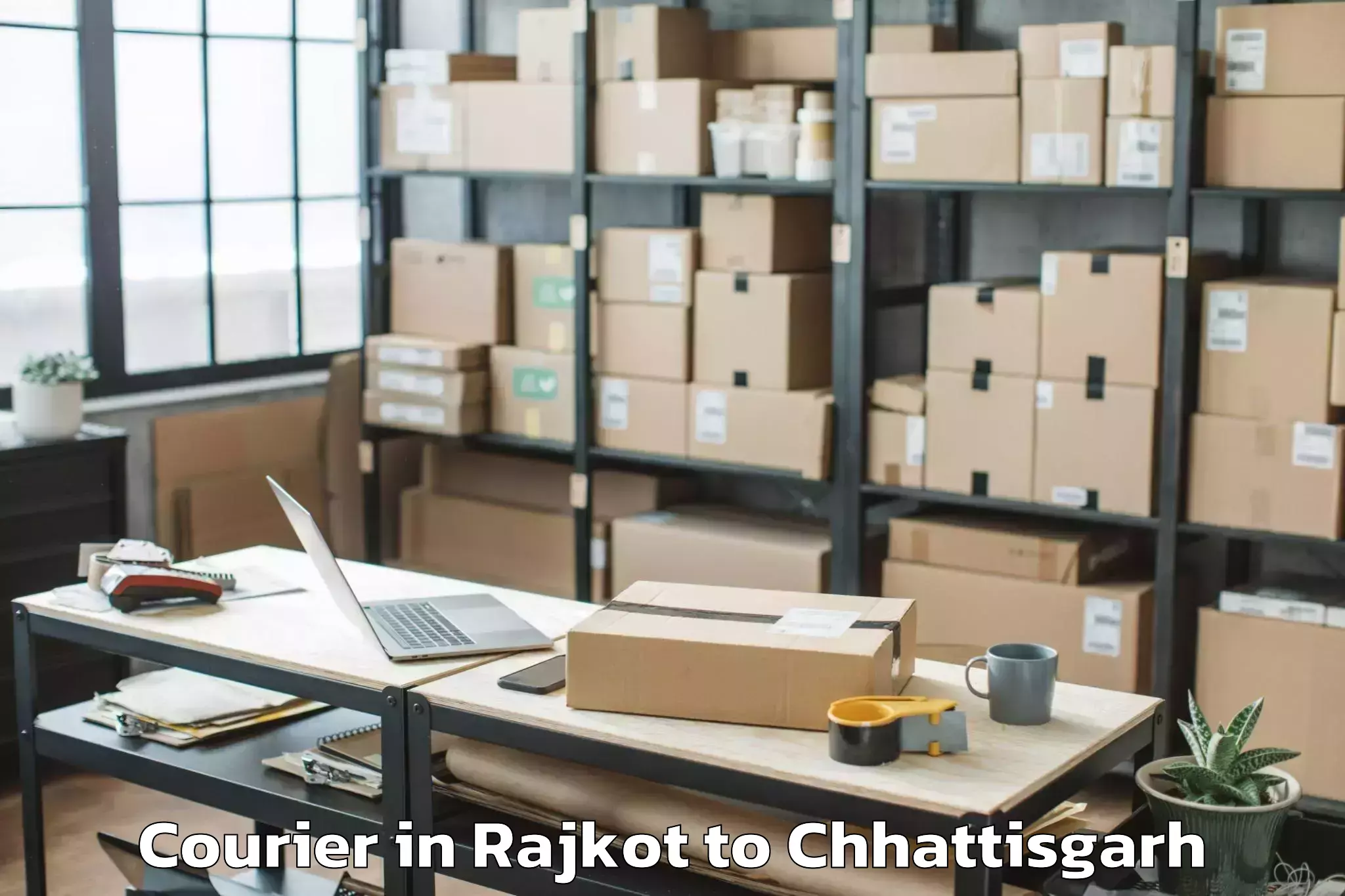 Professional Rajkot to Sonhat Courier